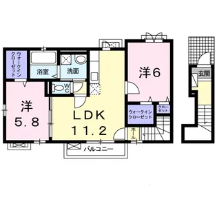 メゾン・シノノメ【2階】の間取り