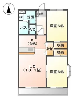 アンジュ神ノ倉A【2階】の間取り
