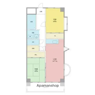 シャインビル【5階】の間取り