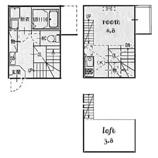 ハーモニーテラス野並Ⅲ【105号室】の間取り