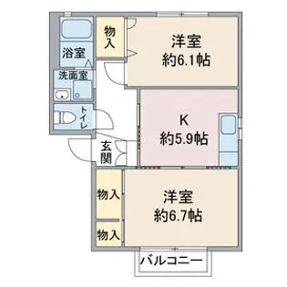 ハムレット【2階】の間取り