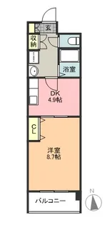ランドマーク中平【3階】の間取り