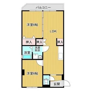 メゾン山の神【2階】の間取り