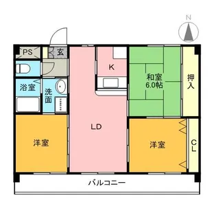 アイコート【1階】の間取り