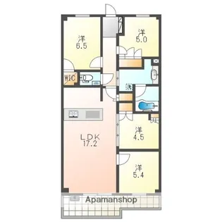 プレミスト一社【4階】の間取り