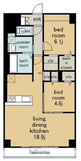 レヴィスタ名東【4階】の間取り