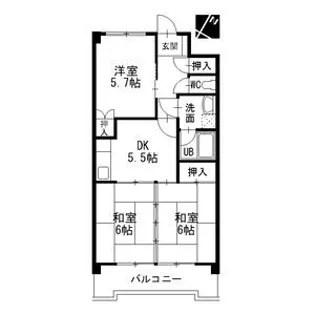 タキマツ第3マンション【2階】の間取り
