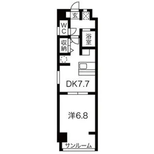 サン・ウエダビルII【2階】の間取り