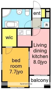 レインボーピア原【7階】の間取り