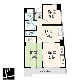 レナジア天白【2階】の間取り