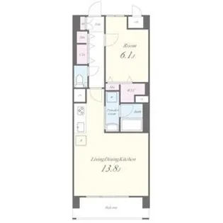 フェリクス八事表山【2階】の間取り