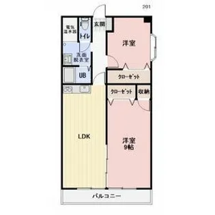 フレックスオーシャン【2階】の間取り