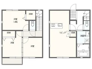 愛知県日進市米野木台1丁目【一戸建】の間取り