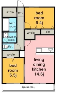パラドール デ カミヤシロⅡ【2階】の間取り
