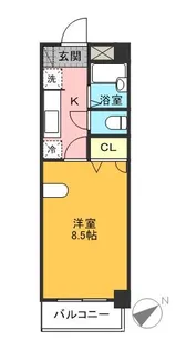 ルピナスUMESATO【305号室号室】の間取り