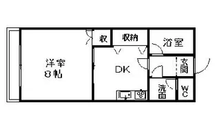 風のささやき【102号室】の間取り