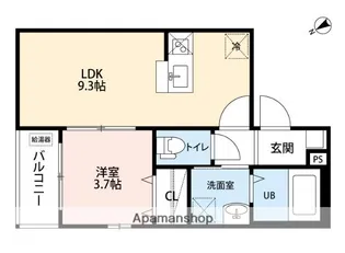 EMBELLIR TROIS(アンベリールトロワ)【3階】の間取り