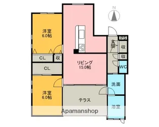 COURTBLANC【1階】の間取り