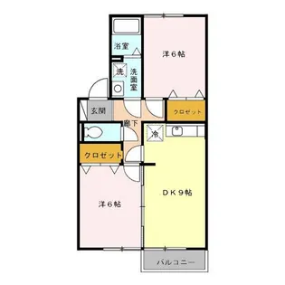 セジュール鳴丘【2階】の間取り