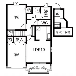 サフィニアガーデンA棟【2階】の間取り