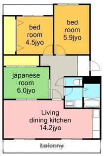 シティライフ焼山【3階】の間取り