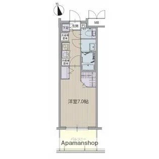 パルティール植田アネックス【4階】の間取り