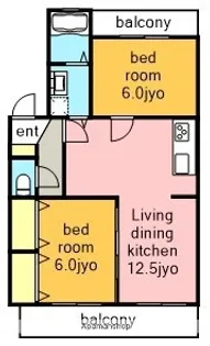 ブラウンハイツ【3階】の間取り