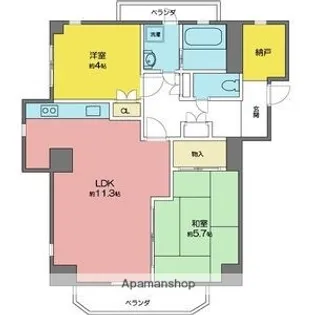 SMY88植田【4階】の間取り