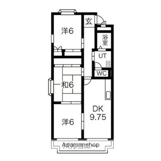 ソジュール【4階】の間取り