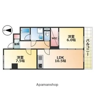 ペアシティー【1階】の間取り