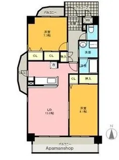 ケーズスペース赤池【5階】の間取り