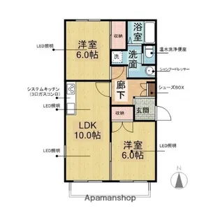 トークヴィレッジⅠ【1階】の間取り