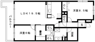 アイユー八事【2階】の間取り