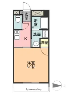 アーリエス原【4階】の間取り