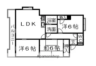 ドミール藤井【2階】の間取り