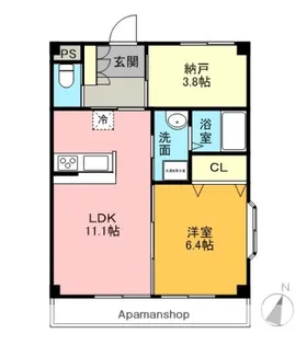 KI・ZU・NA【2階】の間取り