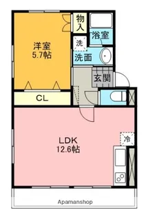 愛知県名古屋市天白区荒池2丁目【アパート】の間取り