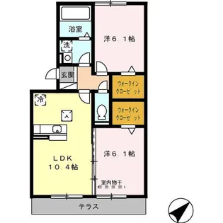 グランド ソレイユ【1階】の間取り