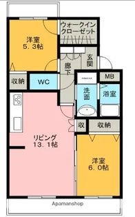 水野マンション【2階】の間取り