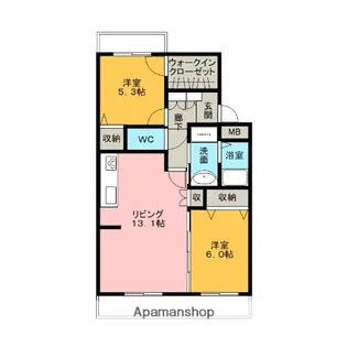 水野マンション【2階】の間取り