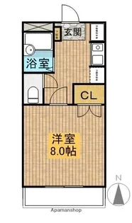 ハースヒルズ赤池Ⅲ【1階】の間取り