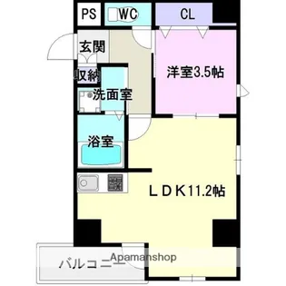 ボナール・ド・フルール【7階】の間取り