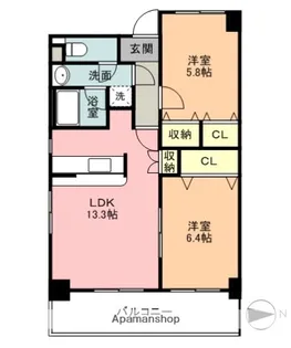 愛知県日進市栄1丁目【マンション】の間取り
