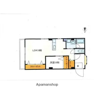 光陽マンション【3階】の間取り