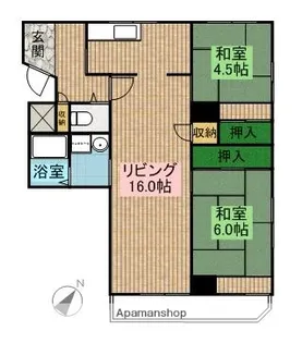 アビタマルフク【4階】の間取り