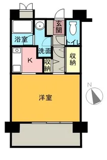 アブレスト原【6階】の間取り