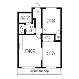 スカイライフ【4階】の間取り
