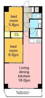サンハイツ池場【3階】の間取り