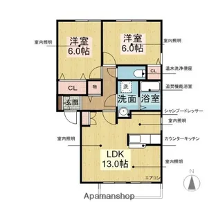 トークヴィレッジⅤ【1階】の間取り
