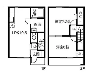 愛知県名古屋市天白区植田本町2丁目【テラスハウス】の間取り